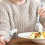 EXZACT Kids Cutlery 6pcs - Forks,Safety Knives,Dinner Spoons - Stars & Dots