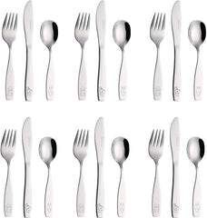 Exzact Childrens Cutlery Set 18pcs Stainless Steel -